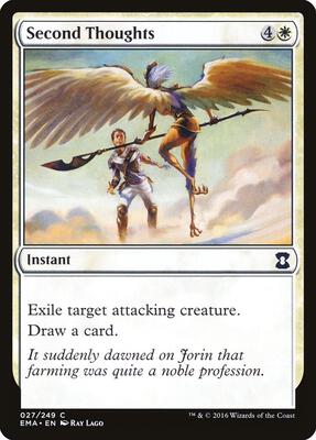 Second Thoughts card from Eternal Masters
