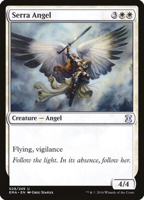 Serra Angel card from Eternal Masters