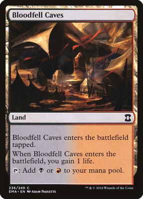 Bloodfell Caves card from Eternal Masters