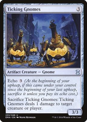 Ticking Gnomes card from Eternal Masters