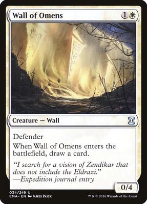 Wall of Omens card from Eternal Masters