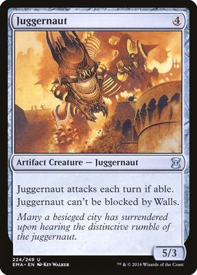 Juggernaut card from Eternal Masters