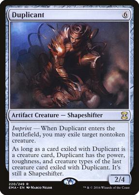 Duplicant card from Eternal Masters