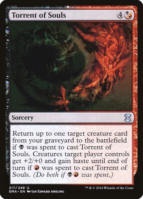 Torrent of Souls card from Eternal Masters