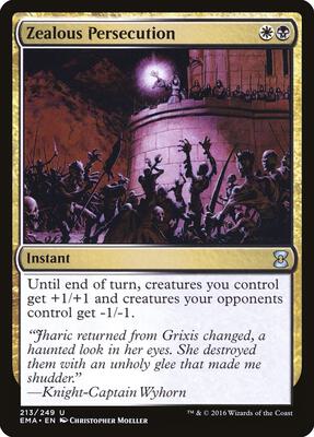 Zealous Persecution card from Eternal Masters