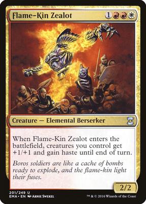 Flame-Kin Zealot card from Eternal Masters