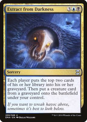 Extract from Darkness card from Eternal Masters