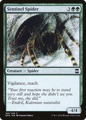 Sentinel Spider card from Eternal Masters
