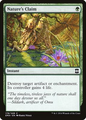 Nature's Claim card from Eternal Masters