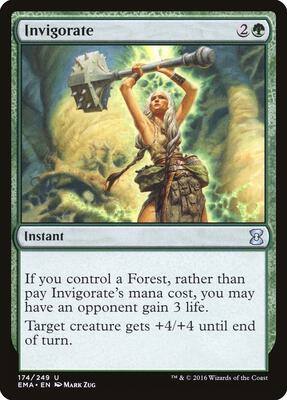 Invigorate card from Eternal Masters