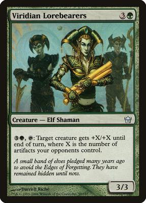 Viridian Lorebearers card from Fifth Dawn