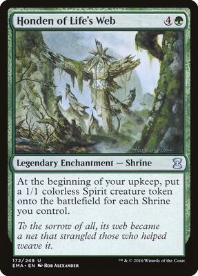 Honden of Life's Web card from Eternal Masters
