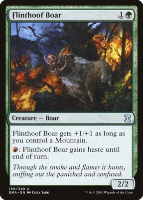 Flinthoof Boar card from Eternal Masters