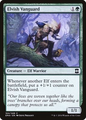 Elvish Vanguard card from Eternal Masters