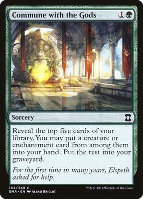 Commune with the Gods card from Eternal Masters