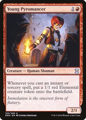 Young Pyromancer card from Eternal Masters