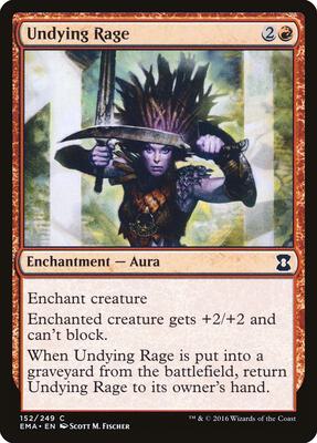 Undying Rage card from Eternal Masters