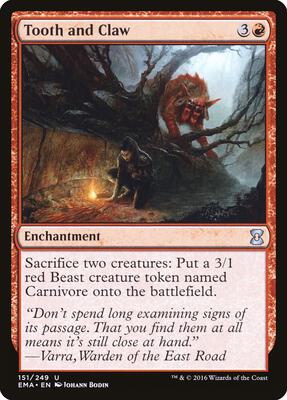 Tooth and Claw card from Eternal Masters