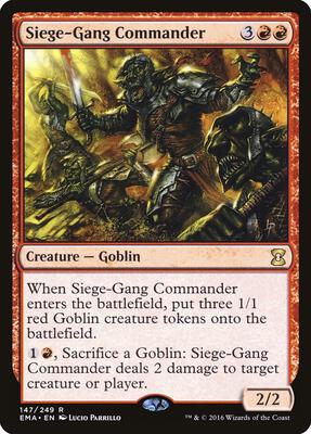 Siege-Gang Commander card from Eternal Masters
