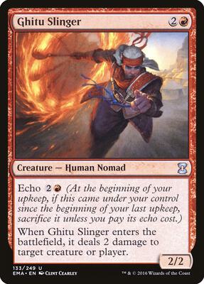 Ghitu Slinger card from Eternal Masters