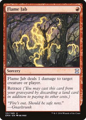 Flame Jab card from Eternal Masters