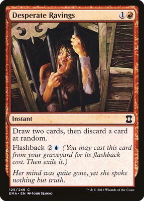 Desperate Ravings card from Eternal Masters