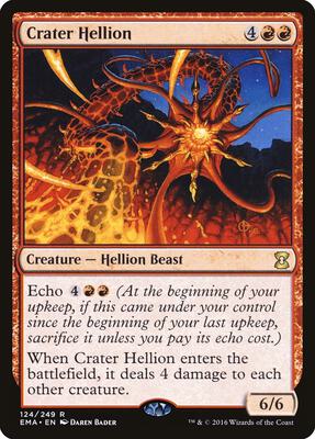 Crater Hellion card from Eternal Masters