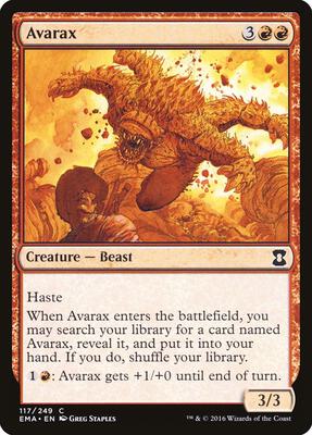 Avarax card from Eternal Masters