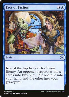Fact or Fiction card from Eternal Masters