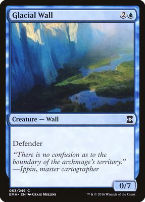 Glacial Wall card from Eternal Masters