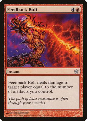 Feedback Bolt card from Fifth Dawn