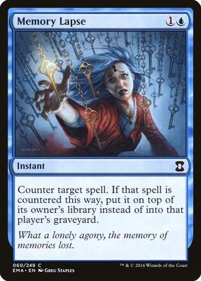 Memory Lapse card from Eternal Masters
