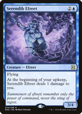 Serendib Efreet card from Eternal Masters