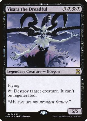 Visara the Dreadful card from Eternal Masters