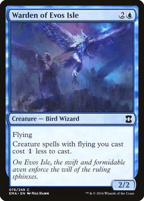 Warden of Evos Isle card from Eternal Masters