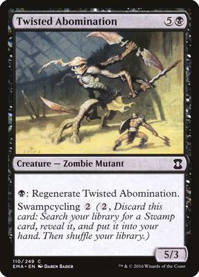 Twisted Abomination card from Eternal Masters
