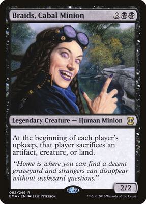 Braids, Cabal Minion card from Eternal Masters