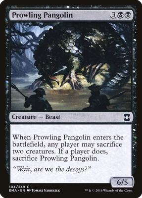 Prowling Pangolin card from Eternal Masters