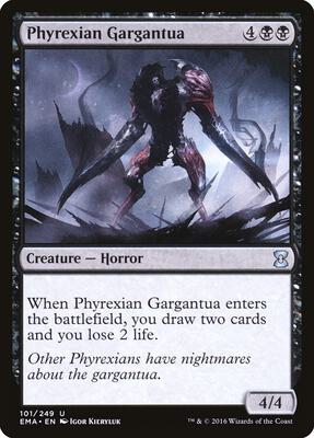 Phyrexian Gargantua card from Eternal Masters