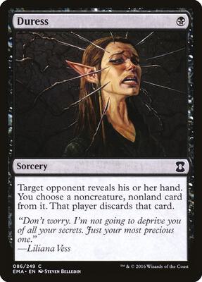 Duress card from Eternal Masters