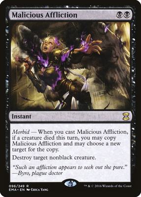 Malicious Affliction card from Eternal Masters