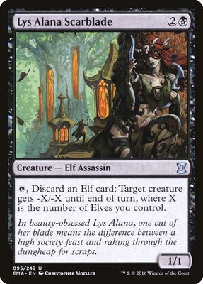 Lys Alana Scarblade card from Eternal Masters