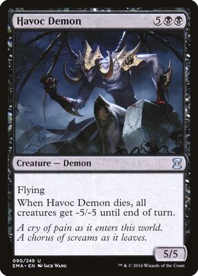 Havoc Demon card from Eternal Masters
