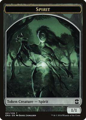 Spirit Token (001) card from Eternal Masters