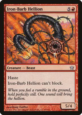 Iron-Barb Hellion card from Fifth Dawn