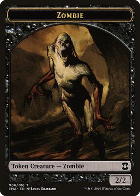 Zombie Token card from Eternal Masters
