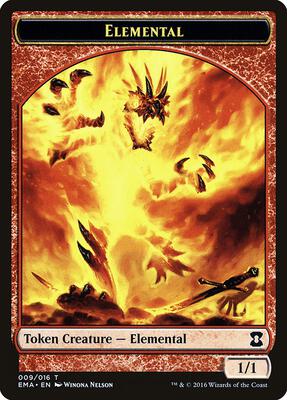 Elemental Token (009) card from Eternal Masters