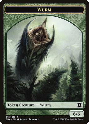 Wurm Token card from Eternal Masters