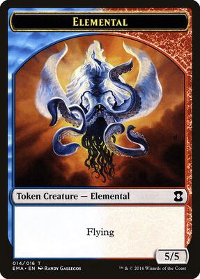 Elemental Token (014) card from Eternal Masters