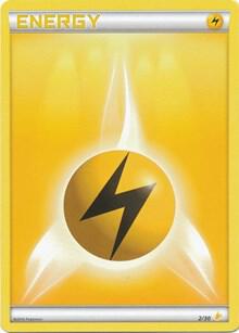 Lightning Energy (2) card from XY Trainer Kit: Pikachu Libre & Suicune